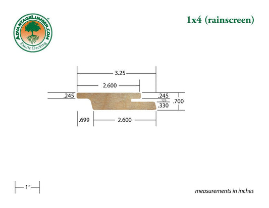 FSC® 1x4 Garapa Rainscreen - Advantage Lumber