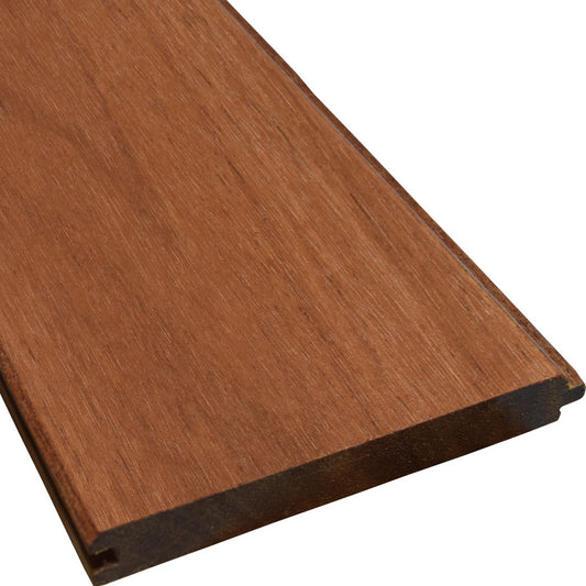 1 x 6 Golden Mahogany™ (Yellow Balau) Wood 45° V-Groove