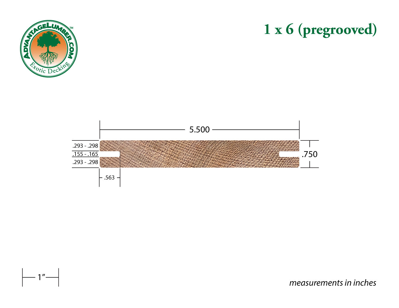 1x6 Western Red Cedar Pre-Grooved - Select Knotty (STK) Appearance Grade - S1S2E/KD