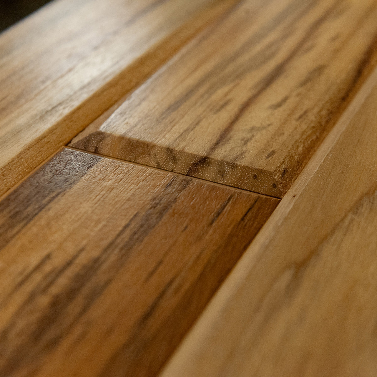 1x4 Plantation Teak End-Matched 60° V-Joint Prefinished, Character Grade