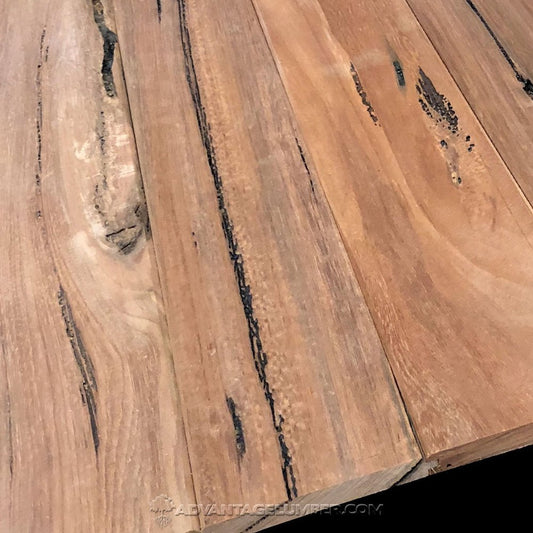 1 x 4 45° V-Groove Pecky Bolivian Walnut, Unfinished - Advantage Lumber
