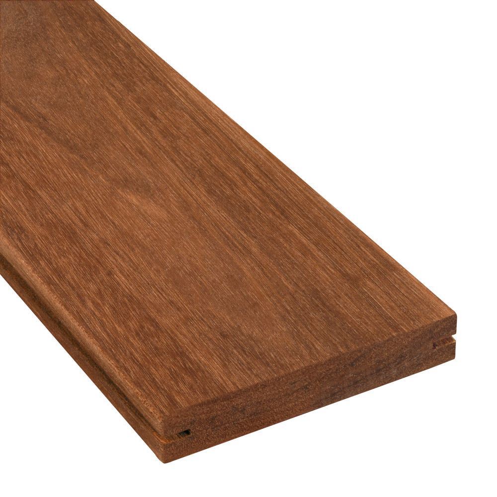 5/4 x 6 Golden Mahogany™ (Yellow Balau) Wood Pre-Grooved Decking 