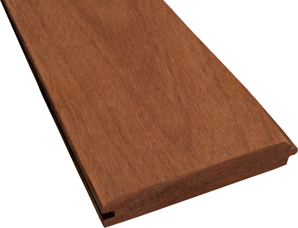 5/4 x 6 Golden Mahogany™ (Yellow Balau) Wood 45° V-Groove