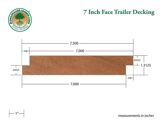 Brazilian Apitong 7" Shiplap Trailer Decking - Advantage Lumber