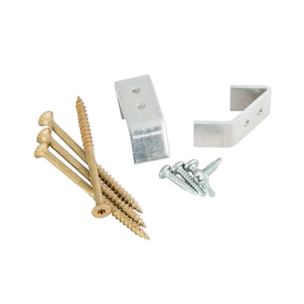TimberTech® Impression Rail Express® Level 45° Angle Wall Bracket Pack (4 Bracket Clips & 16 Screws) - Advantage Lumber