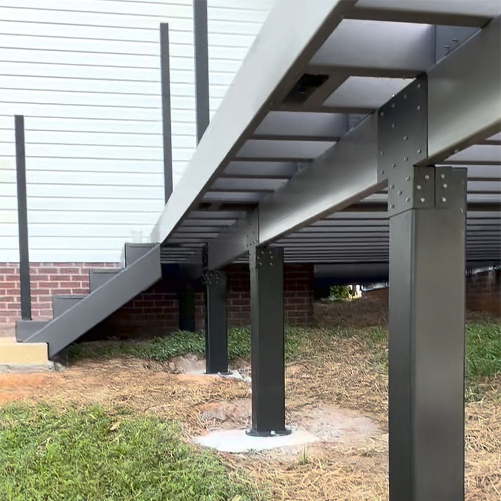 New Castle Steel Back Post Bracket - Advantage Lumber