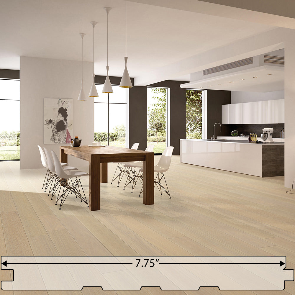 Brazilian Oak (Tauari) South Beach Engineered Flooring 7.75″ Prefinished Matte Wire-Brushed, $9.41/sqft
