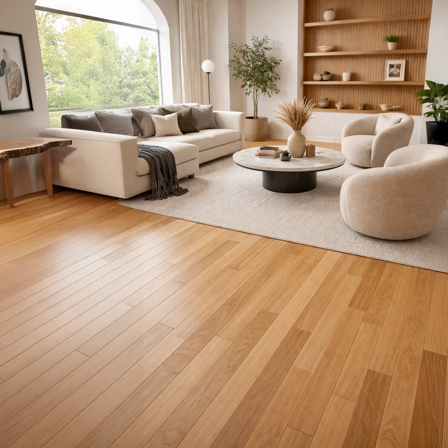 Brazilian Oak (Tauari) Engineered Flooring 5″ Prefinished Satin, $5.26/sqft