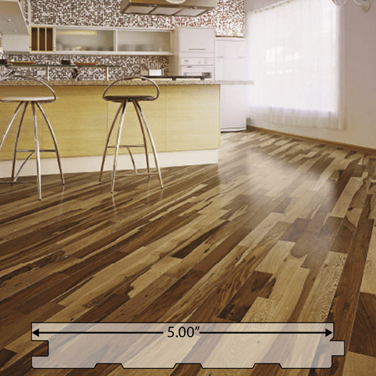 Brazilian Pecan (Guajavira) Engineered Flooring 5″ Prefinished Matte, $5.94/sqft