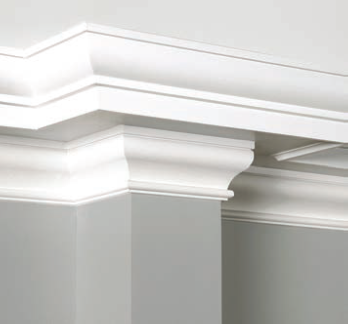 WindsorONE Traditional Classical Colonial Crown Molding, 16 Feet