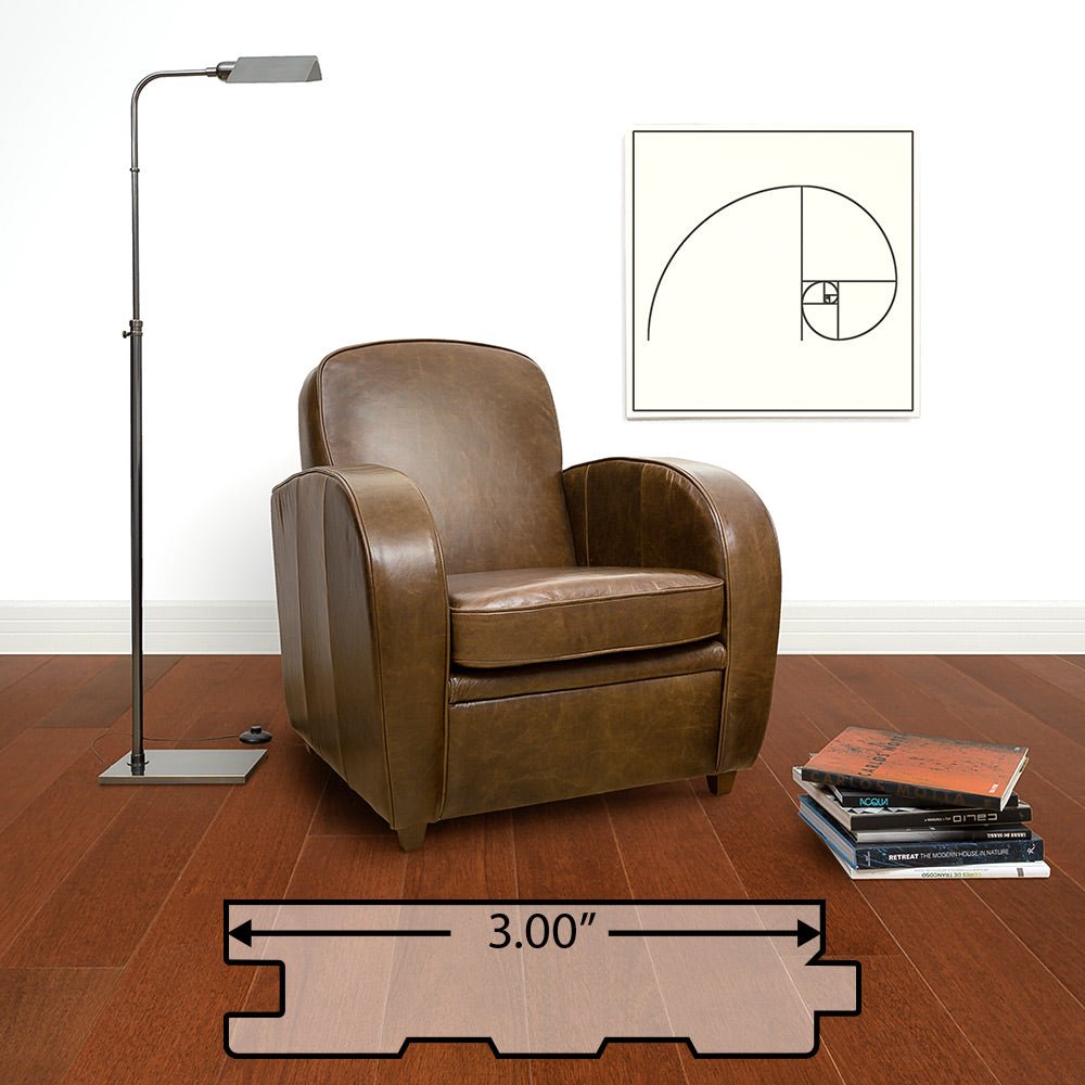 Santos Mahogany (Cabreuva) Solid Flooring 3″ Prefinished Satin, $11.29/sqft