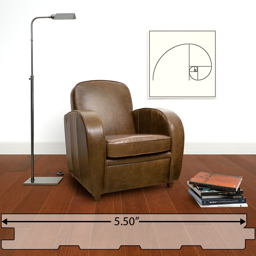 Santos Mahogany (Cabreuva) Solid Flooring 5.5″ Prefinished Satin, $12.30/sqft
