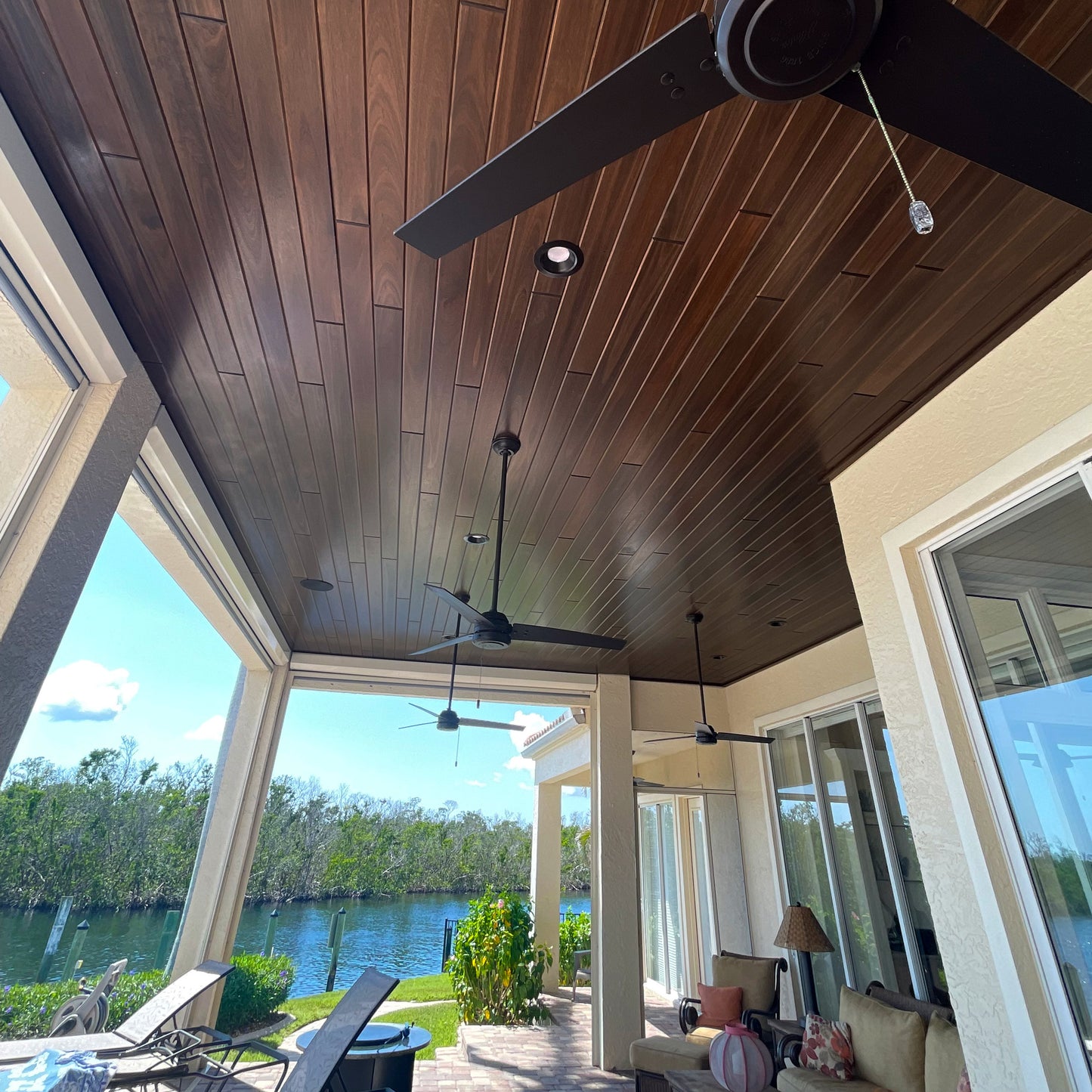 Red Grandis™ Ceiling & Wall Prefinished T&G Planks by Synergy Wood®