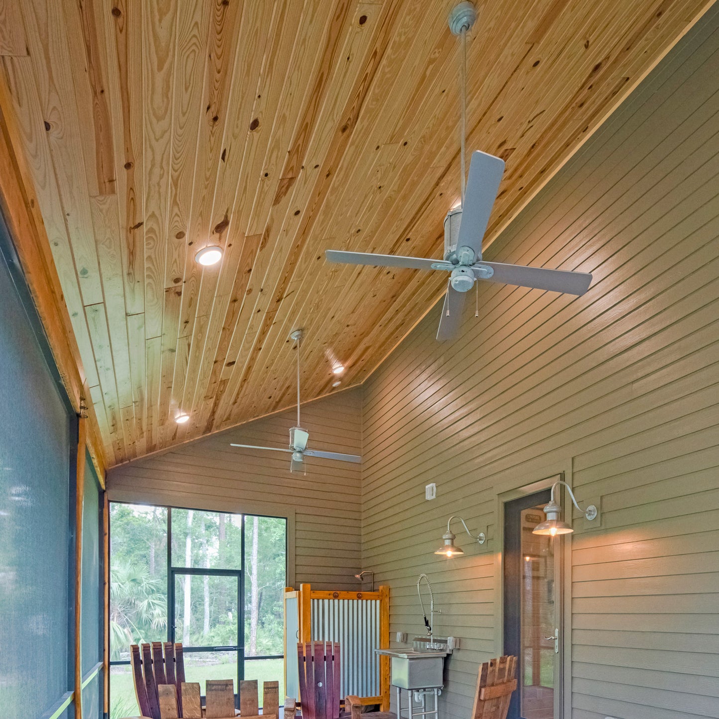 Southern Knotty Pine Ceiling & Wall Prefinished T&G Planks by Synergy Wood®