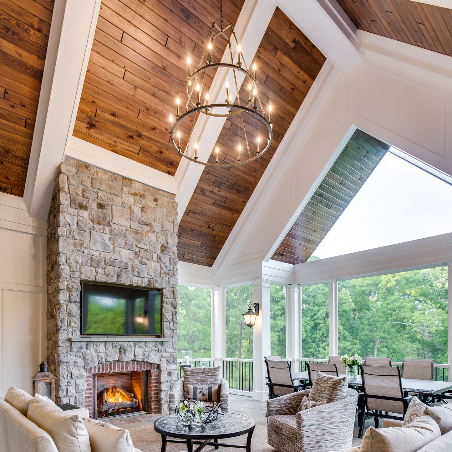 Southern Knotty Pine Ceiling & Wall Prefinished T&G Planks by Synergy Wood®