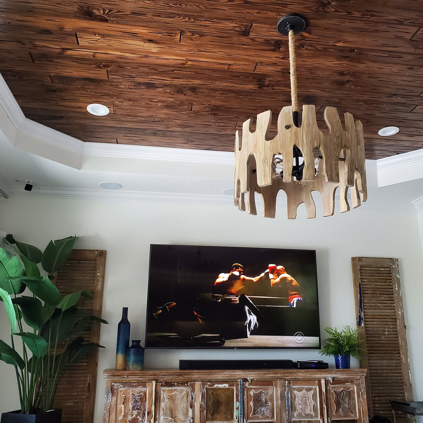 Southern Knotty Pine Ceiling & Wall Prefinished T&G Planks by Synergy Wood®