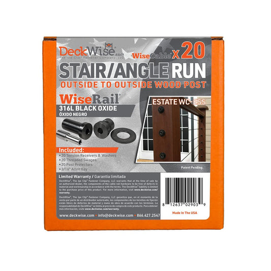 WiseRail® Estate Cable Railing Fitting Kit - Advantage Lumber