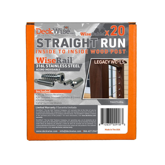 WiseRail® Legacy Cable Railing Fitting Kit - Advantage Lumber