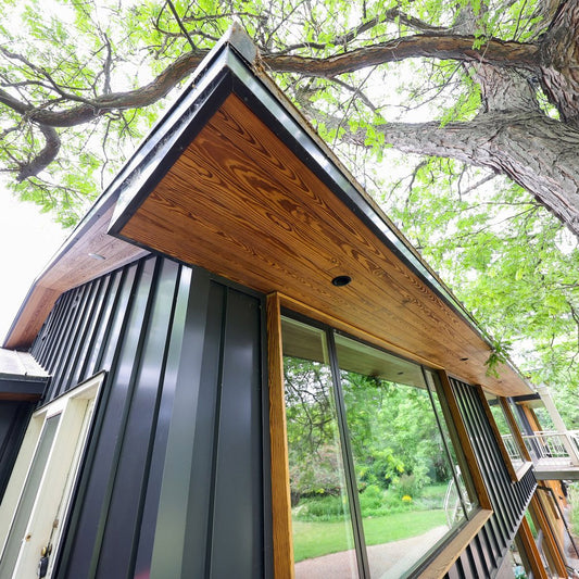 Arbor Wood Thermally Modified Natrl Pine, 5/4x6 45° V-Groove