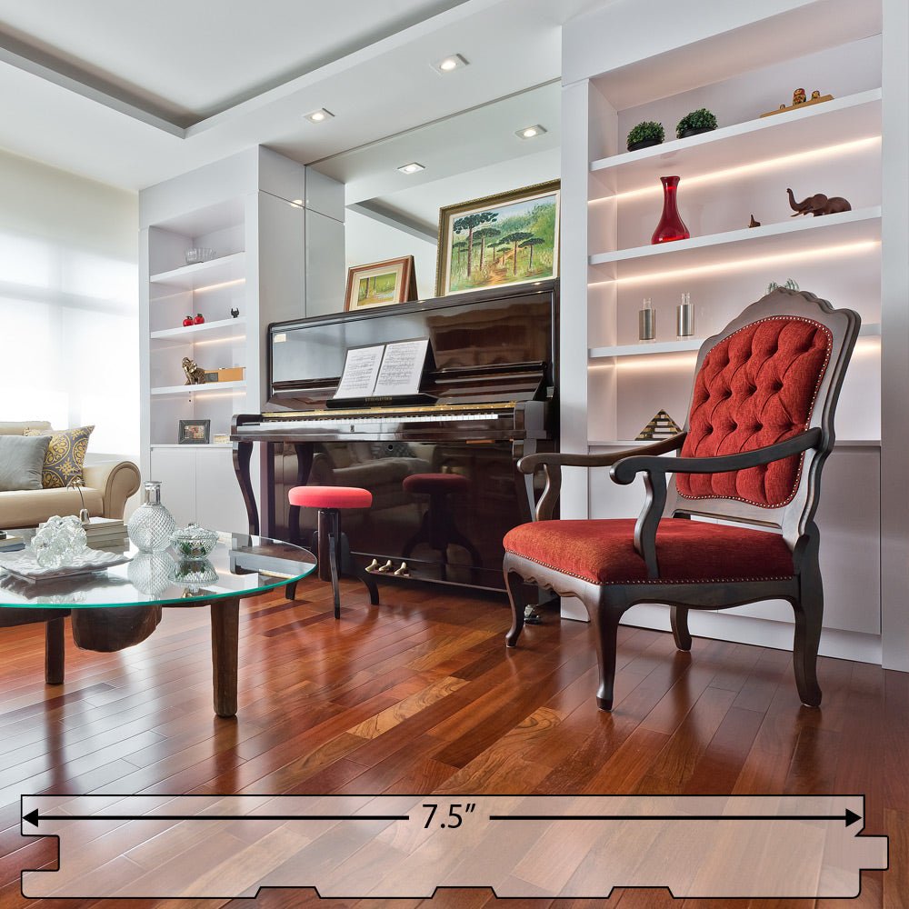 Brazilian Cherry (Jatoba) Engineered Flooring 0.625″ x 7.5″ Prefinished Matte, $8.59/sqft - Advantage Lumber
