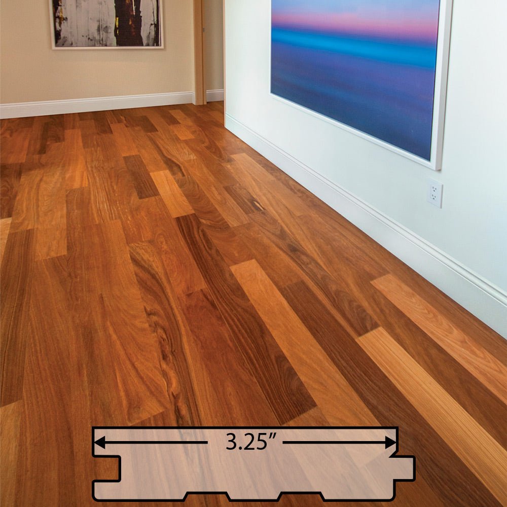 Cumaru (Brazilian Teak) Solid Flooring 0.75″ x 3.25″ Unfinished, $5.47/sqft - Advantage Lumber