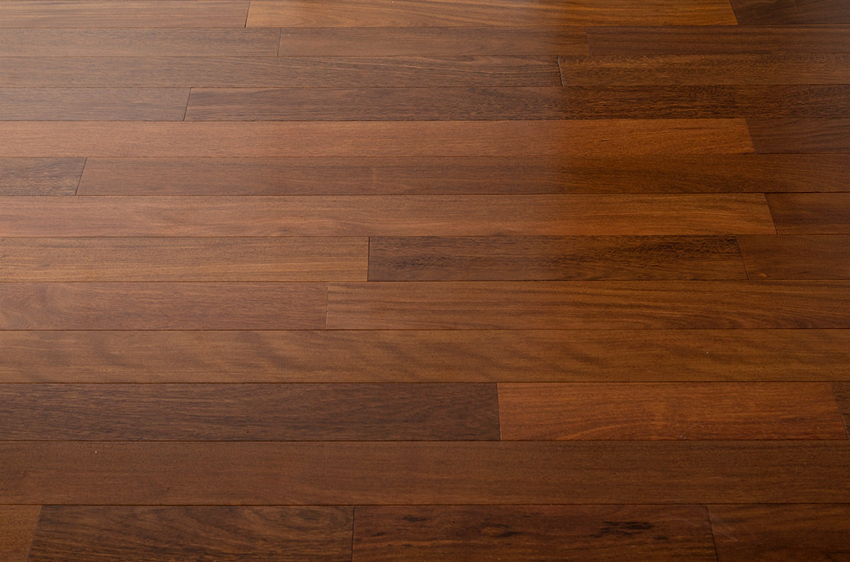Brazilian Chestnut (Sucupira) Solid Flooring 5″ Prefinished Matte, $5.92/sqft