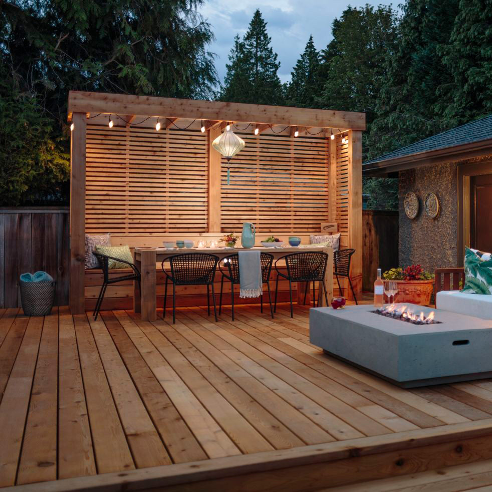 1x6 Western Red Cedar One-Sided Pre-Grooved - Select Knotty (STK) Appearance Grade - S1S2E/KD