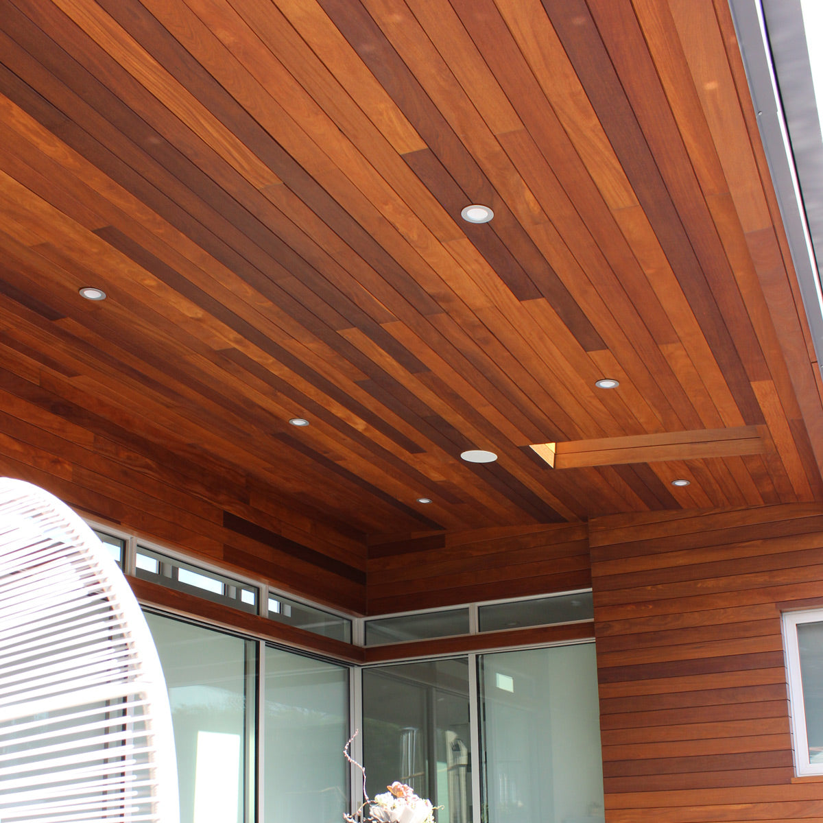 5/4 x 4 Cumaru Wood 45° V-Groove