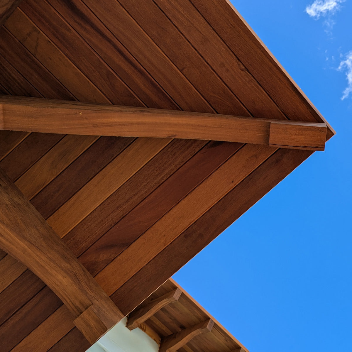 1 x 6 Cumaru Wood 45° V-Groove