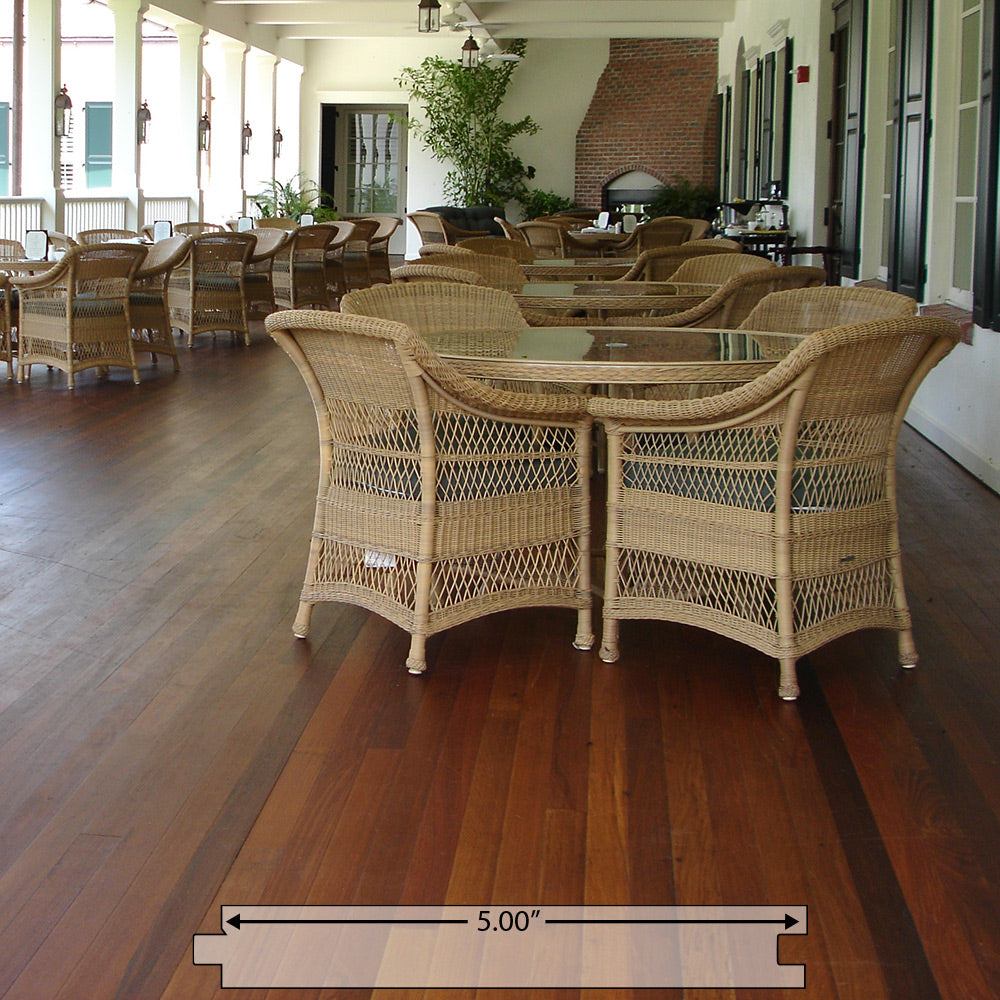 1 x 6 +Plus® Ipe Wood T&G Square-Edge Decking
