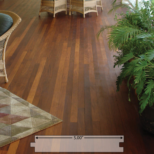 5/4 x 6 Ipe Wood T&G Square-Edge Decking