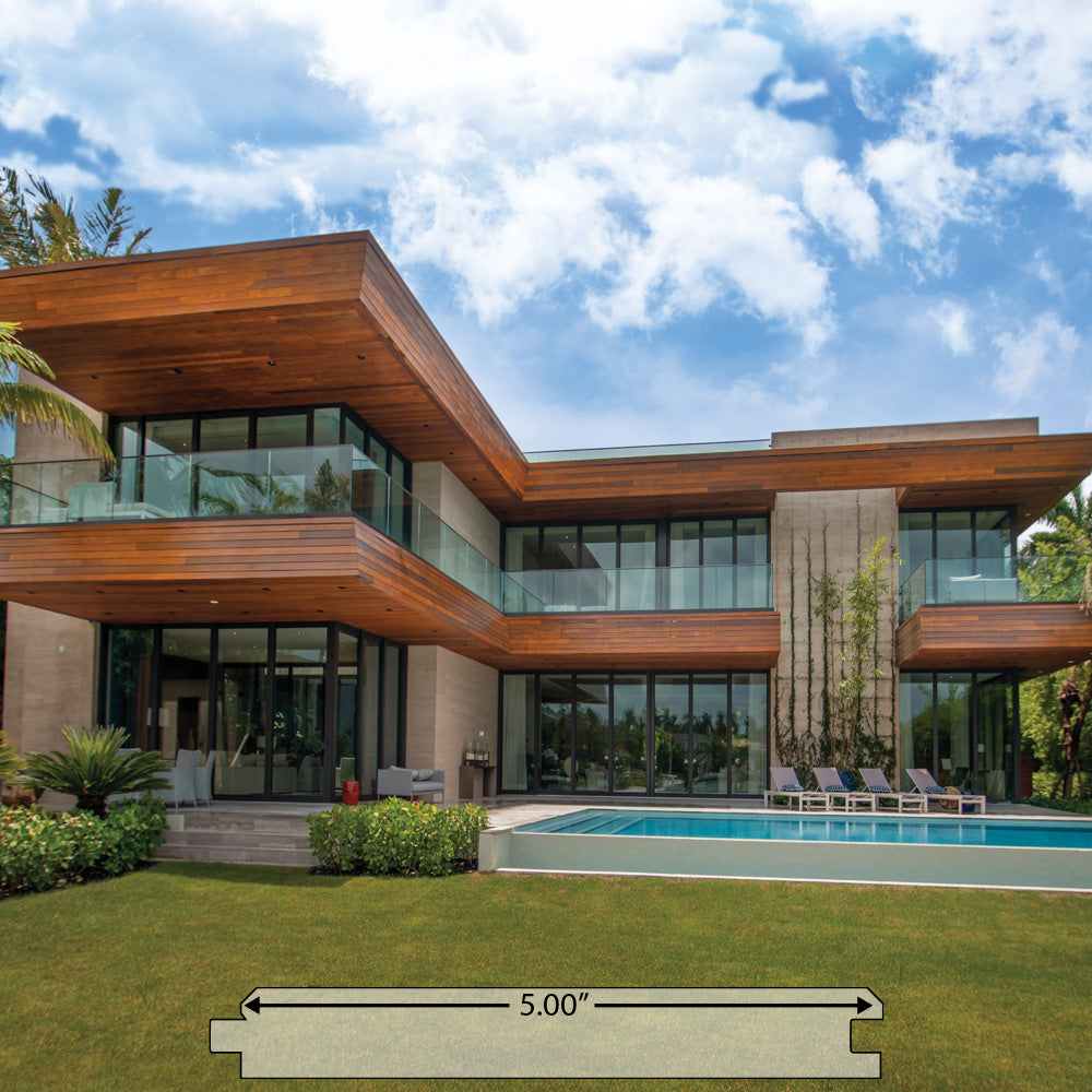 1 x 6 +Plus® Ipe Wood 45° V-Groove