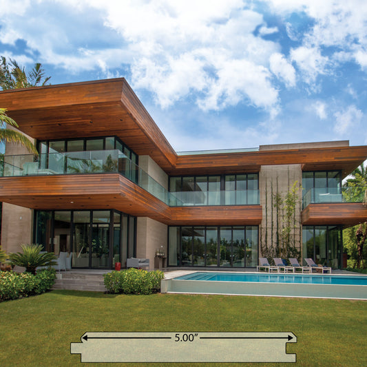 1 x 6 +Plus® Ipe Wood 45° V-Groove
