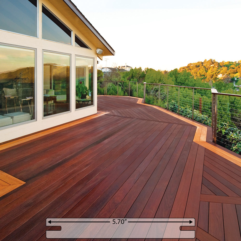 ipe decking pregrooved