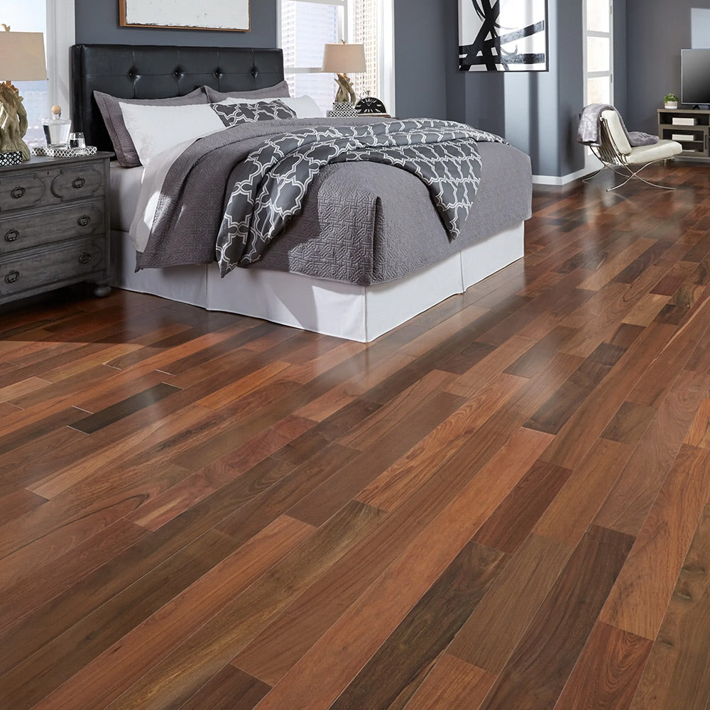 Ipe (Brazilian Walnut) Solid Flooring 5″ Prefinished Satin, $9.87/sqft