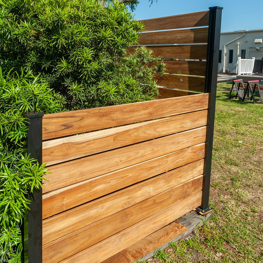 HOFT Teak Wood Horizontal Fence Kit (Select Grade) - Advantage Lumber