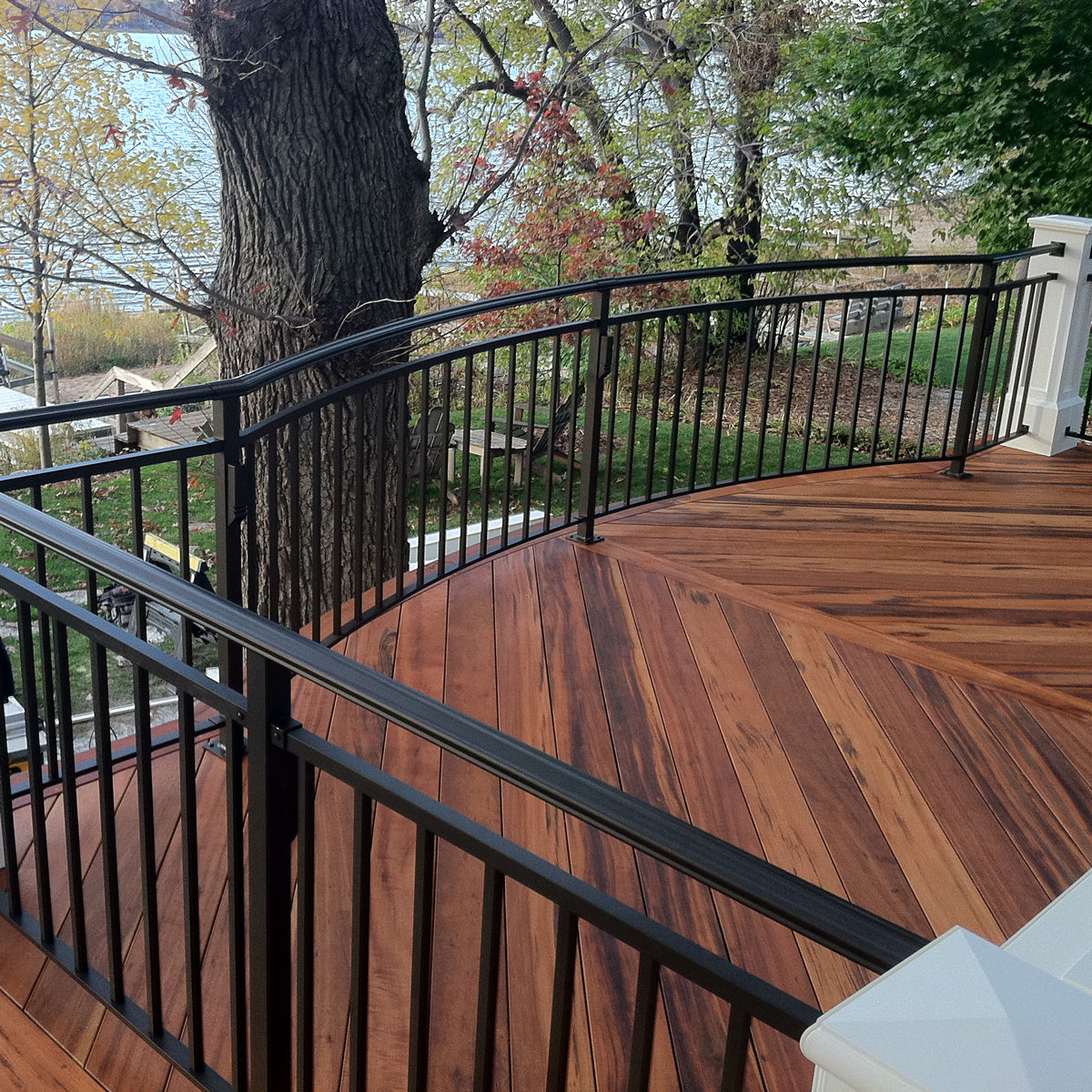1 x 6 Tigerwood One Sided Pre-Grooved Decking