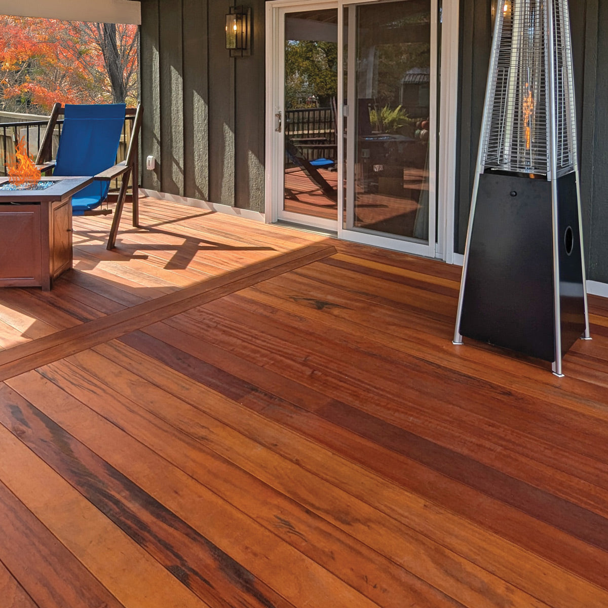 5/4 x 6 Tigerwood Wood One Sided Pre-Grooved Decking