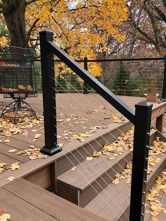 TimberTech® Impression Rail Express® Stair Horizontal Cable Railing Section Kit - Advantage Lumber