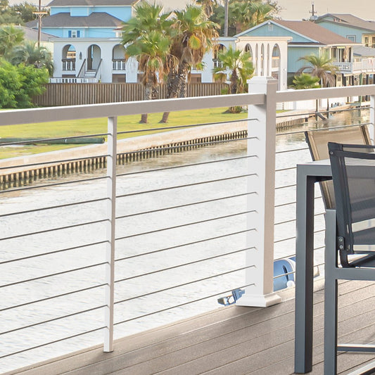 TimberTech® Impression Rail Express® Horizontal Cable Post Kit, Level Inline - Advantage Lumber