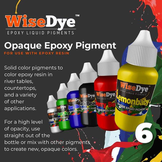 WiseDye - 6 Pack - Opaque Epoxy Pigment - Advantage Lumber
