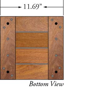 12 x 12 Cumaru Deck Tile Kit