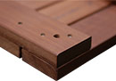 12 x 12 Brazilian Redwood (Massaranduba) Deck Tile Kit