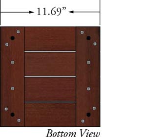 12 x 12 Brazilian Redwood (Massaranduba) Deck Tile Kit