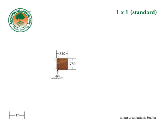 1 x 1 Cumaru Wood - Advantage Lumber