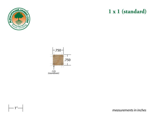 1 x 1 Garapa Wood - Advantage Lumber