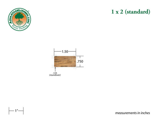 1 x 2 Tigerwood Lumber - Advantage Lumber