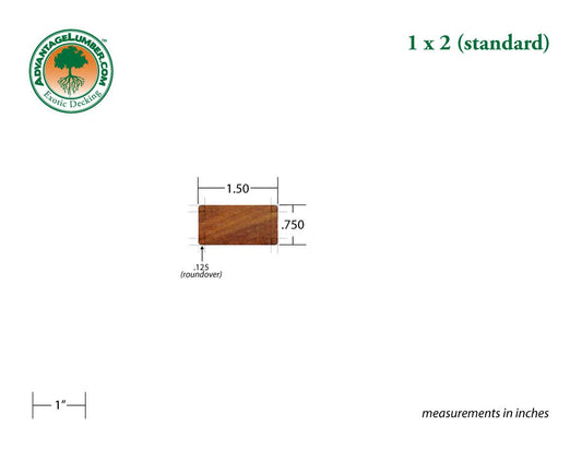 1 x 2 Cumaru Wood - Advantage Lumber