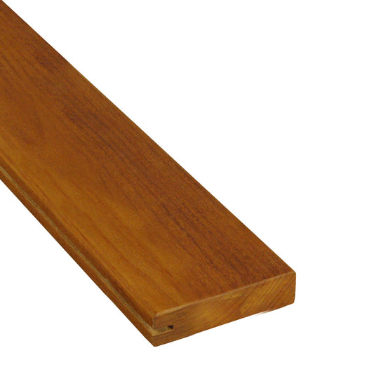 1 x 4 +Plus® Garapa Wood One Sided Pre-Grooved Decking (21mm x 4)