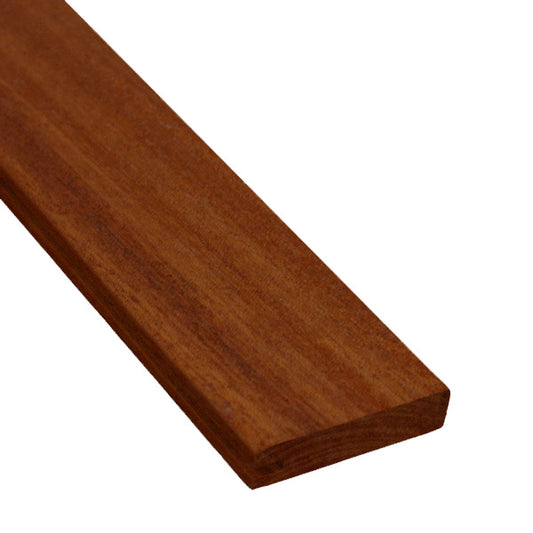 1 x 4 Mahogany (Red Balau) One Sided Pre-Grooved Decking